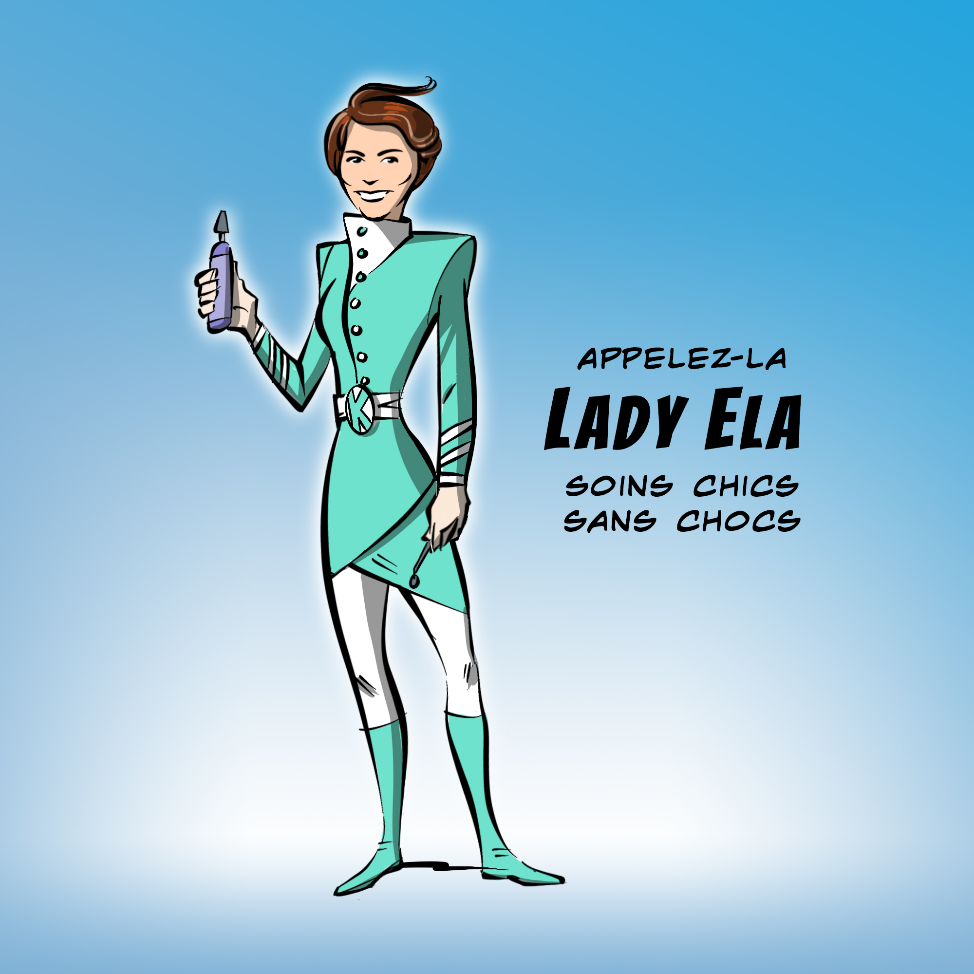 Lady Ela, hygiéniste dentaire, super héros