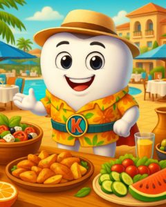Vacances d'été 2025 - Dident, la mascotte du Bon-Dentiste à Renens hésite à s'offrir des vacances en bord de mer all inclusive